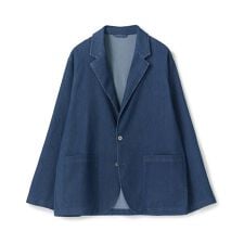 メッシュデニムジャケット〈ストレッチ・軽量・ハンドウォッシャブル・通気性〉