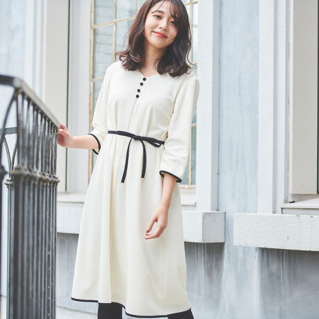 バイカラーカットジョーゼットワンピース デビュー ド フィオレ Debut De Fiore ファッション通販 マルイウェブチャネル Cb003 451 91 01