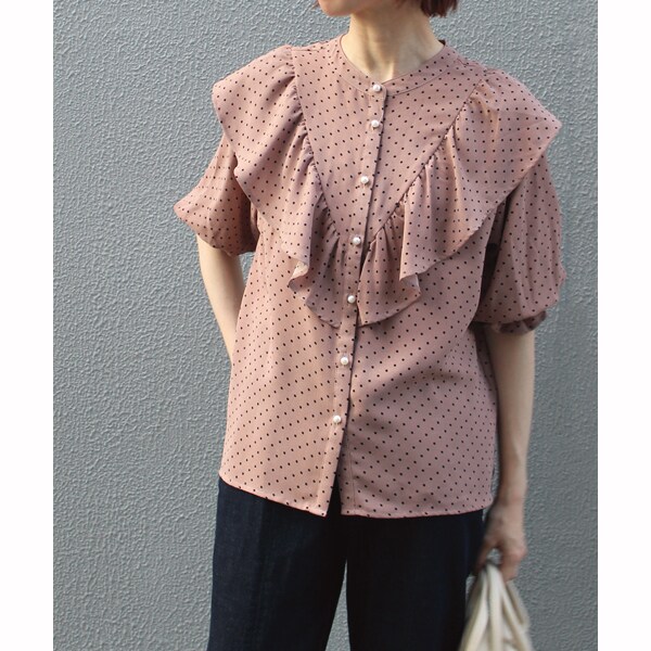 早い者勝ち！【styling/】2wayフリルブラウス