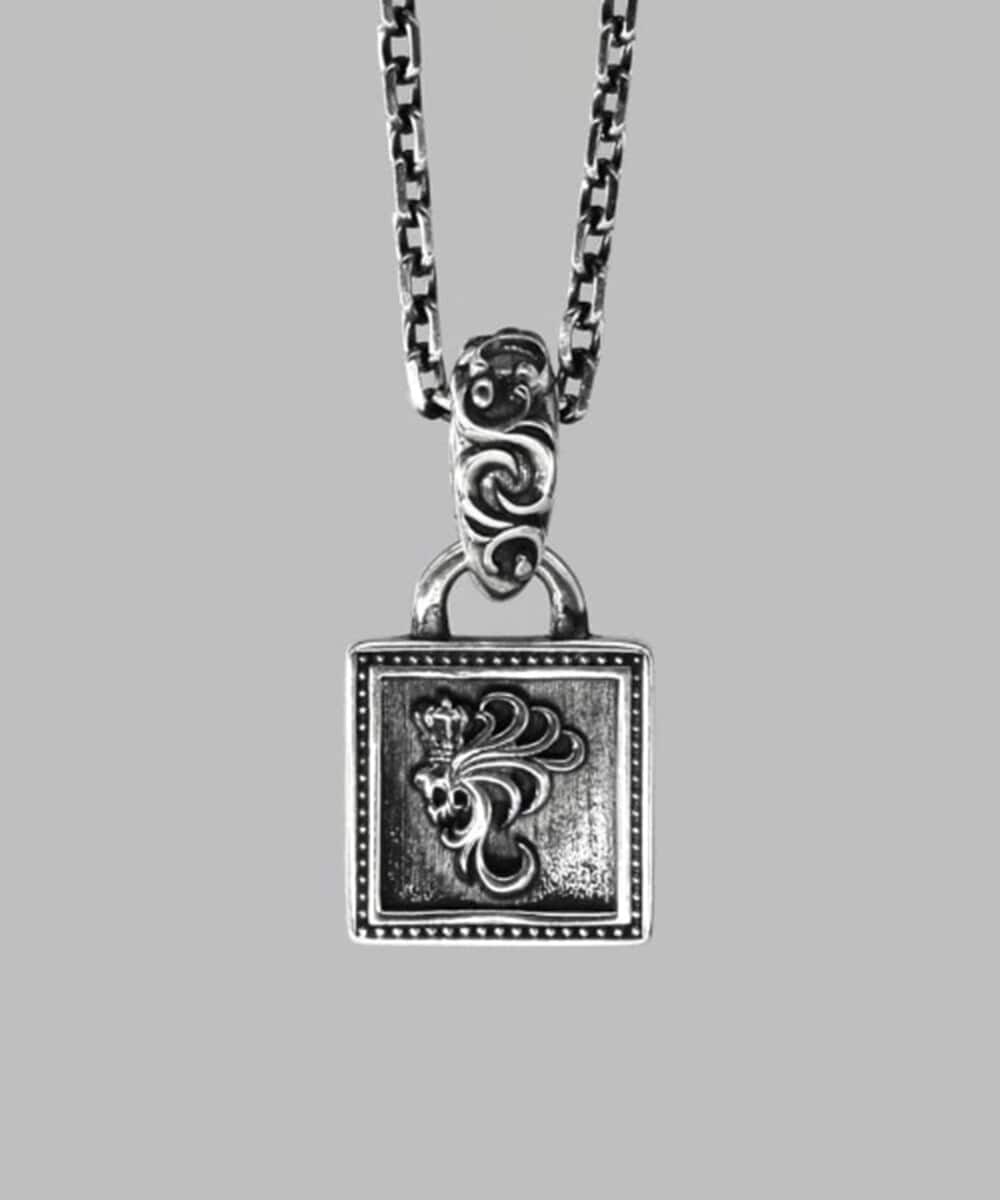 925　ライオンハート　シルバーネックレスチェーン　ミディアムファングド HOWL”ファングドデザインチェーン（ミディアム/50cm）/シルバー