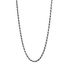 ライオンハート(LION HEART)のLH BASIC スモールロープチェーンネックレス/いぶし/60cm/シルバー925