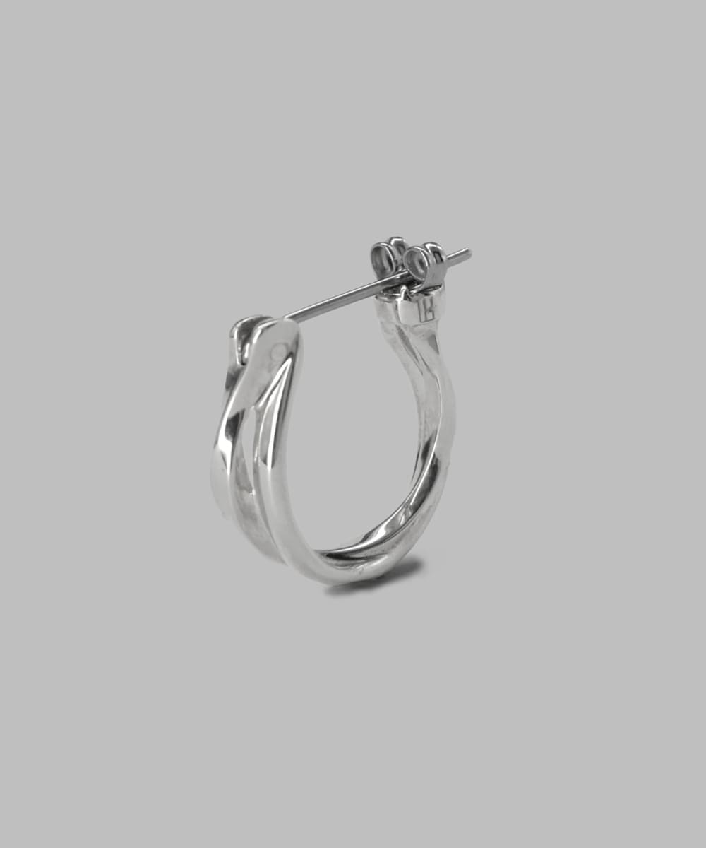 LH for Gift クロッシングピアス/オーバーラッピングツイスト/シルバー
