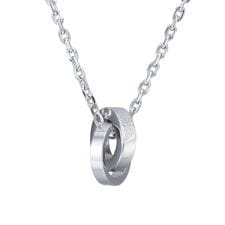 【限定展開】LH-1SANDダブルリングネックレス/シルバー/サージカルステンレス金属アレルギー対応