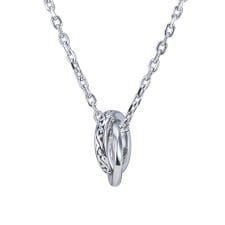 【限定展開】LH-1ラウンドタテガミダブルリングネックレス/シルバー/ステンレス 金属アレルギー対応