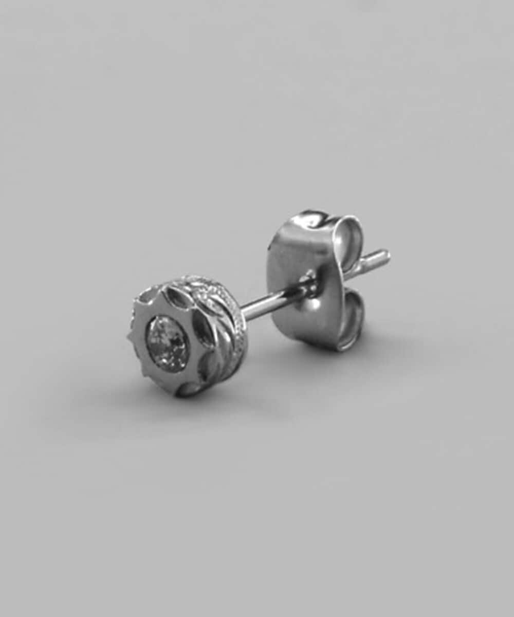 ディーゼル ピアス ユニセックス シルバー steel DX1488040 2024