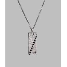 LH“Ivitz” eraスラッシュプレートネックレス/シルバー925