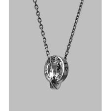 LH“Ivitz” eraワンツイストダブルリングネックレス/シルバー925