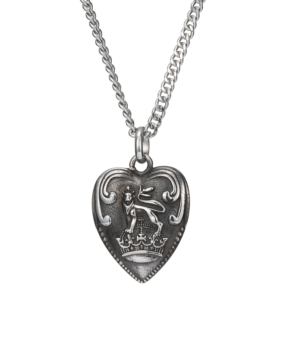 限定展開】LH-1 パフィーハートネックレス/サージカルステンレス 金属