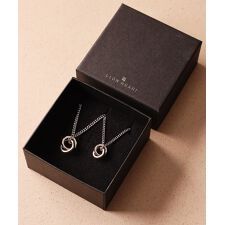 【限定展開/限定BOX付き】LH-1ダブルリングペアネックレス/シグネチャー/ステンレス金アレ対応
