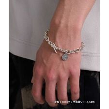 LH ボリュームチェーンブレスレット/ハウルコイン/マンテルタイプ/シルバー925