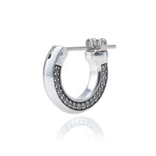 LH for Gift クロッシングピアス/サイドストーン/シルバー925