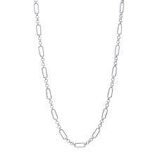 LH LH-1 ラウンドフィガロチェーンネックレス/サージカルステンレス 金属アレルギー対応