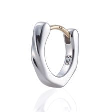 LH for Gift クラッチピアス/ツイスト/シルバー/Sサイズ/シルバー925