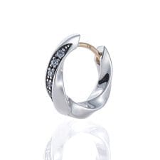 LH for Gift クラッチピアス/ツイスト/ジルコニア/シルバー925