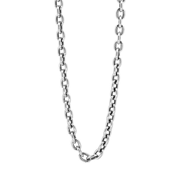 LH ラージ アズキチェーンネックレス(いぶし)60cm/シルバー925