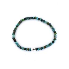 LH BASIC ボタンカットターコイズブレスレット