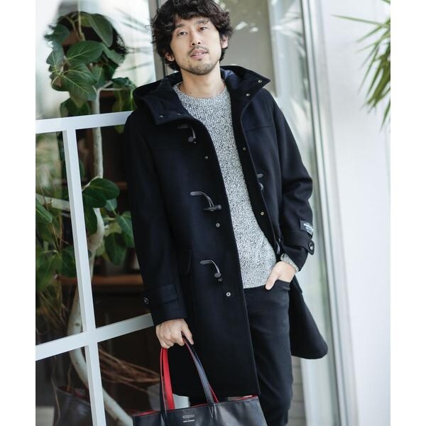 WEB限定》SUPER100'S メルトンロングダッフルコート | ナノ
