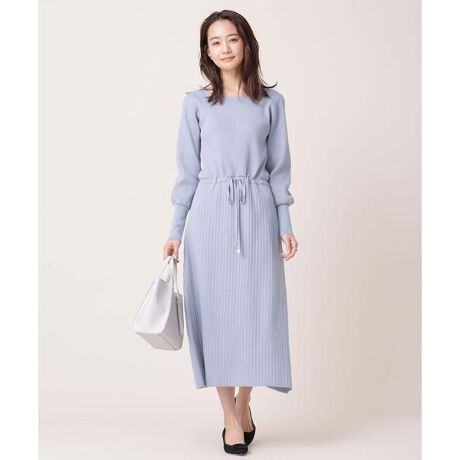 オーガニックコットン リブニットワンピース 長袖 ナノユニバース Nano Universe ファッション通販 マルイウェブチャネル