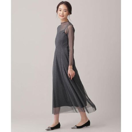 Kaene ラメチュールメロウワンピース ナノ ユニバース Nano Universe ファッション通販 マルイウェブチャネル