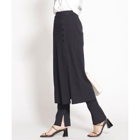 トゥルーコットン リブスカート＋パンツセット | ナノユニバース(NANO  