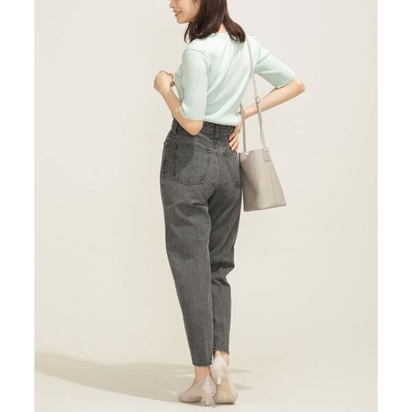 WEB限定/ハイウエストテーパードデニムパンツ | ナノユニバース WEB限定/ハイウエストテーパードデニムパンツ | ナノユニバース