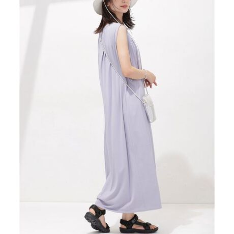 Anti Soaked 汗染み防止 ギャザーワンピース ノースリーブ ナノ ユニバース Nano Universe ファッション通販 マルイウェブチャネル