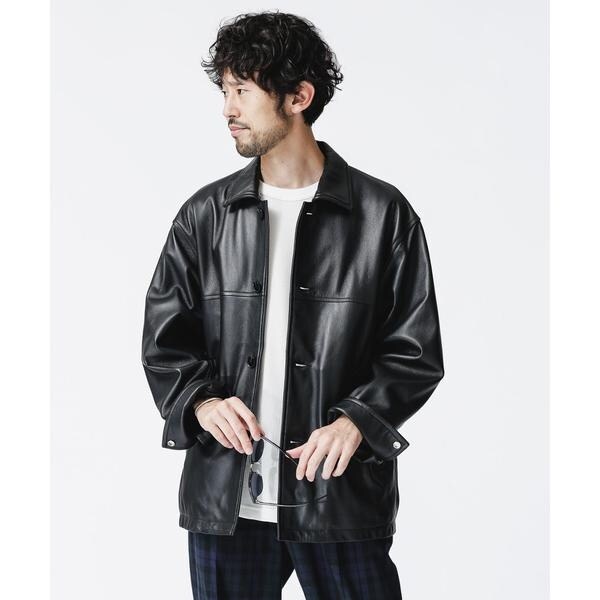 WONDER LIGHT LEATHER カーコート | ナノユニバース(NANO universe
