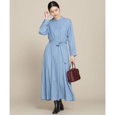 Circle Denim ギャザーデニムワンピース 長袖 ナノユニバース Nano Universe ファッション通販 マルイウェブチャネル