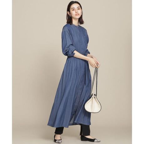 Circle Denim ギャザーデニムワンピース 長袖 ナノ ユニバース Nano Universe ファッション通販 マルイウェブチャネル