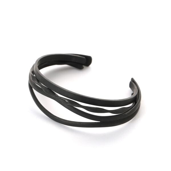 お買得 ブラス３連デザインバングル ナノユニバース