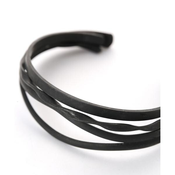 お買得 ブラス３連デザインバングル ナノユニバース