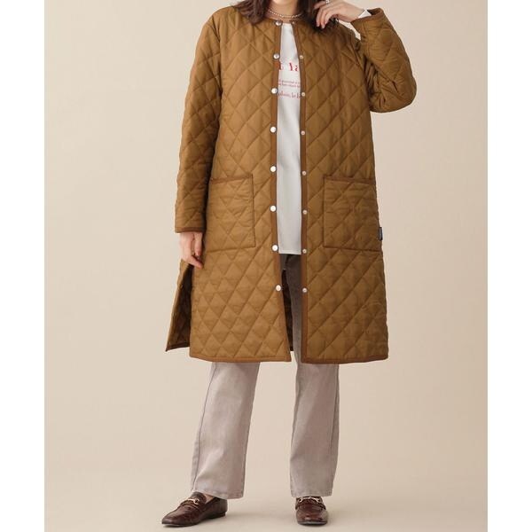 TRADITIONAL WEATHERWEAR／別注キルティングAラインロングコート