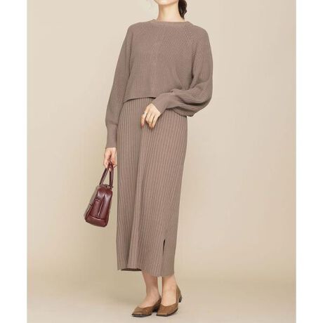 前後2wayショートカーディガン ワンピースセット 長袖 ナノ ユニバース Nano Universe ファッション通販 マルイウェブチャネル Cb004 077 10 01