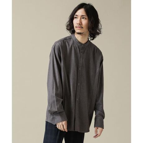 SORONA リングドットバンドカラーシャツ | ナノユニバース(NANO  