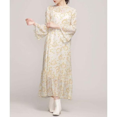 NE QUITTEZ PAS／RAYON FLOWER DRESS | ナノユニバース(NANO universe 