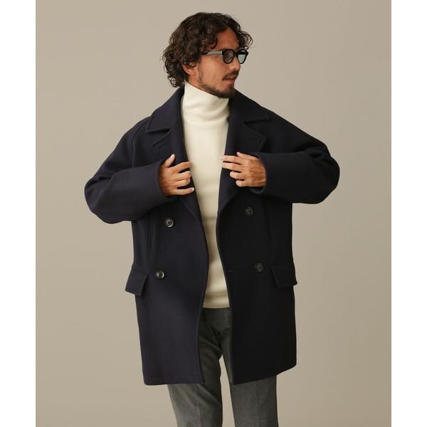LB.03／SUPER140'Sダブルメルトンピーコート | ナノユニバース(NANO