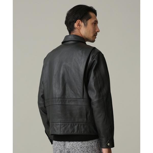 美品 ショット ナノユニバース 別注 ラムレザージャケット ライダース 総柄 schott／別注 レザー | ナノユニバース(NANO universe) | マルイ