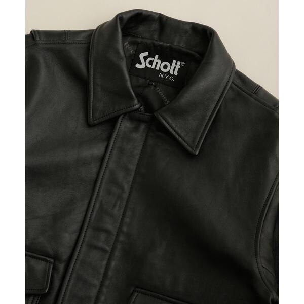 Schott MA-1ジャケット ブラック　ナノユニバース別注　Lサイズ　美品 楽天市場】【SALE／40%OFF】SCHOTT/別注 LEATHER CAR COAT NANO