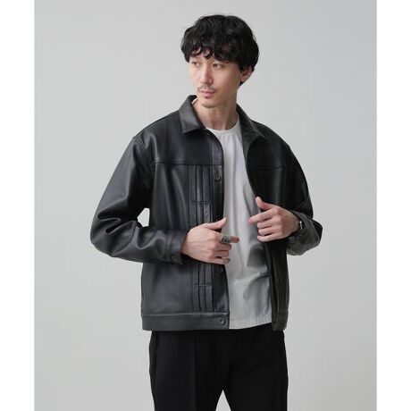LB.03／WONDER LIGHT LEATHERトラッカージャケット | ナノユニバース 