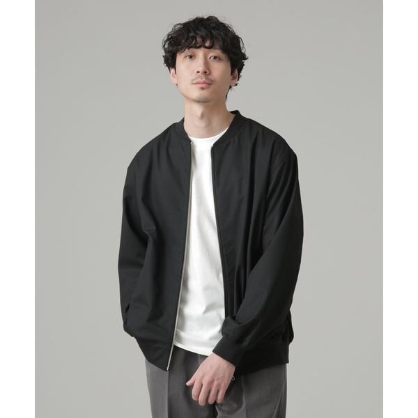 【美品】COMME CA ISM ジャージー　 ＭＡ−１ コムサイズム COMME CA ISM ジャージー MA-1ブルゾン （グレー