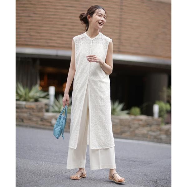 LB.03／レースロングジレ×サロペットセット | ナノユニバース(NANO