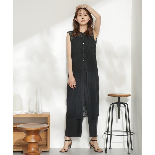 LB.03／レースロングジレ×サロペットセット | ナノユニバース(NANO