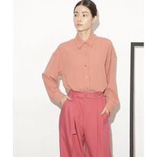 バッククロスドレープシャツ