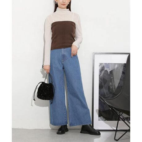 NANO universe（ナノユニバース ）Wranglerワイドデニム M ワイド  