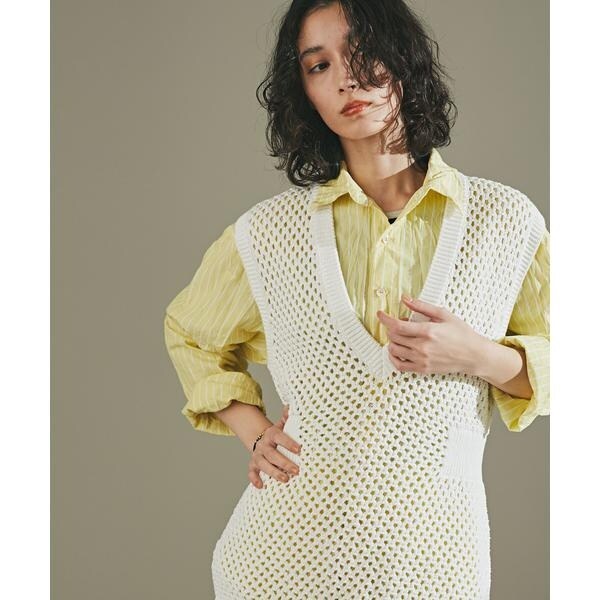 ニット セーター DROIT BELLO（ドロイトベロ）ジャガード柄シャギーニット レディース セール】DROIT BELLO（ドロイトベロ）ジャガード柄シャギー