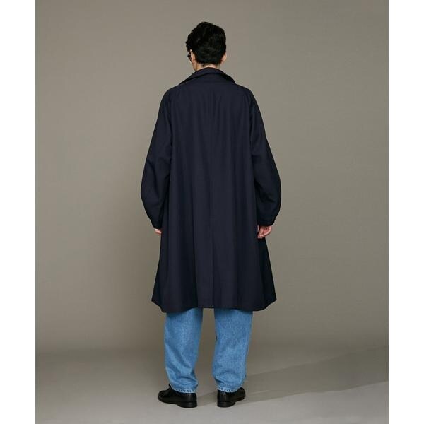 LB.01／ウールポリエステルギャバジンステンカラーコート | ナノ