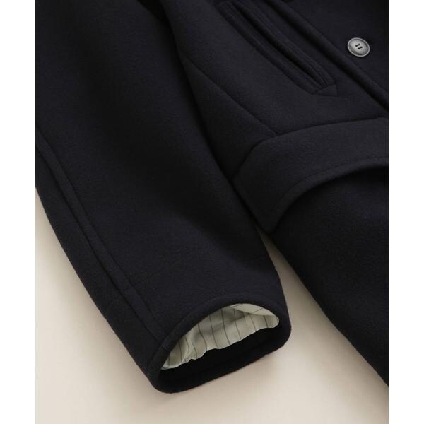 YLEVE／WOOL MOSSER PEA COAT | ナノユニバース(NANO universe