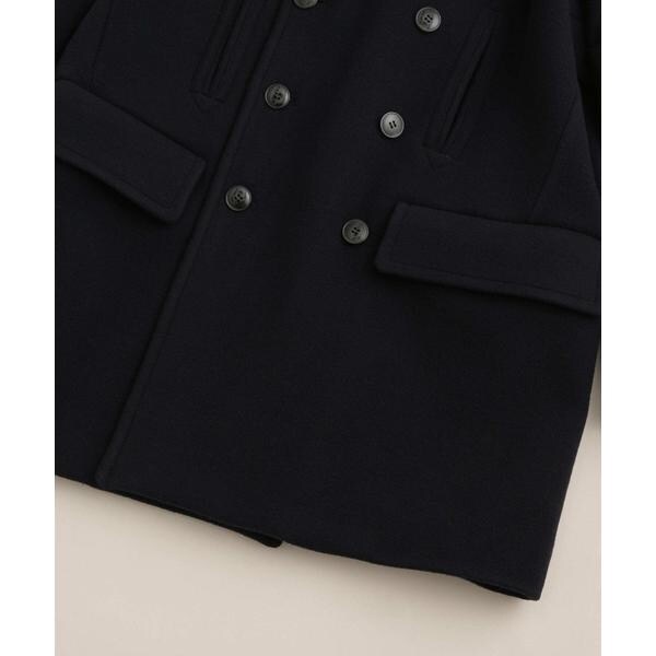YLEVE／WOOL MOSSER PEA COAT | ナノユニバース(NANO universe