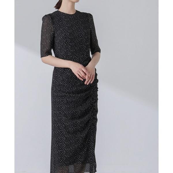 kaene ラメドビースリットドレス kaene】ラメドビースリットドレス