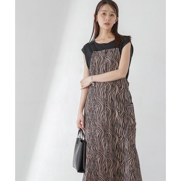 新品　サウザンドマイル THOUSAND MILE サロペットスカート　ゼブラ 新品 サウザンドマイル THOUSAND MILE サロペットスカート ゼブラ